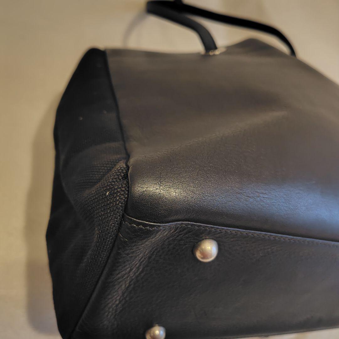 UNITED ARROWS レザー　トートバッグ黒　肩掛け　ビジネスバッグ　A4