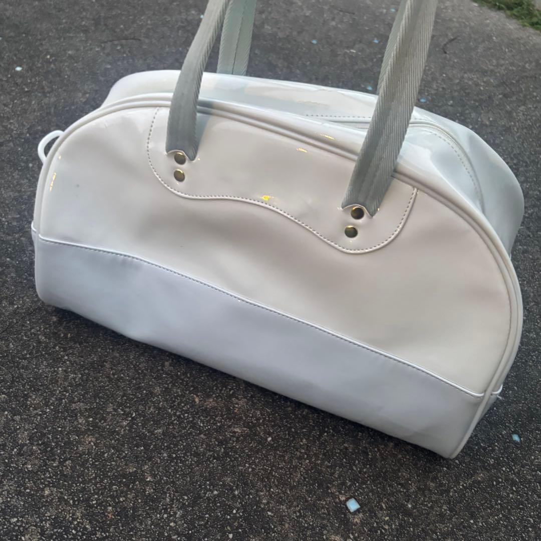 バッグ 00s old adidas enamel hand bag y2k