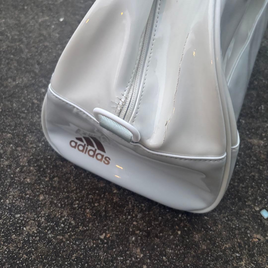 バッグ 00s old adidas enamel hand bag y2k