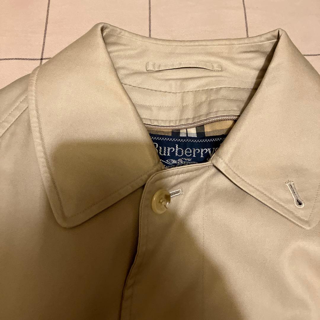 バーバリー ステンカラーコート ベージュ バルカラーコート