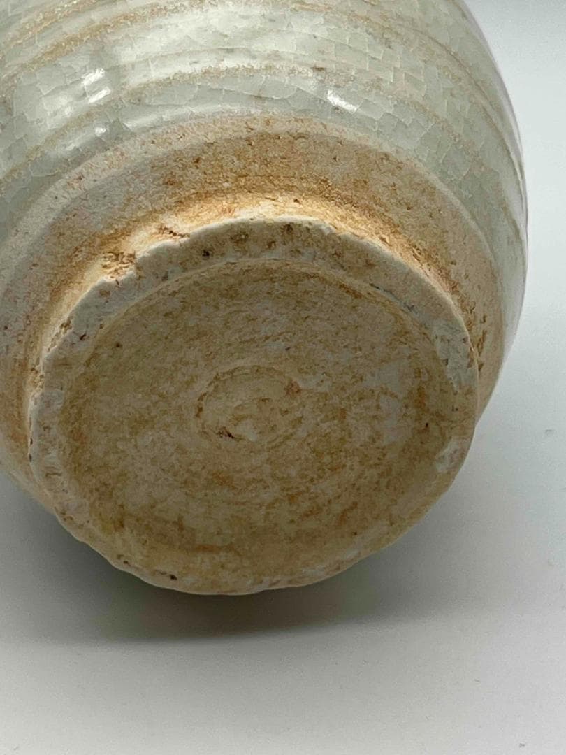 宋時代　定窯　白磁瓜形壺　青白磁 茶入　茶道具　水指　水差し(F-94)