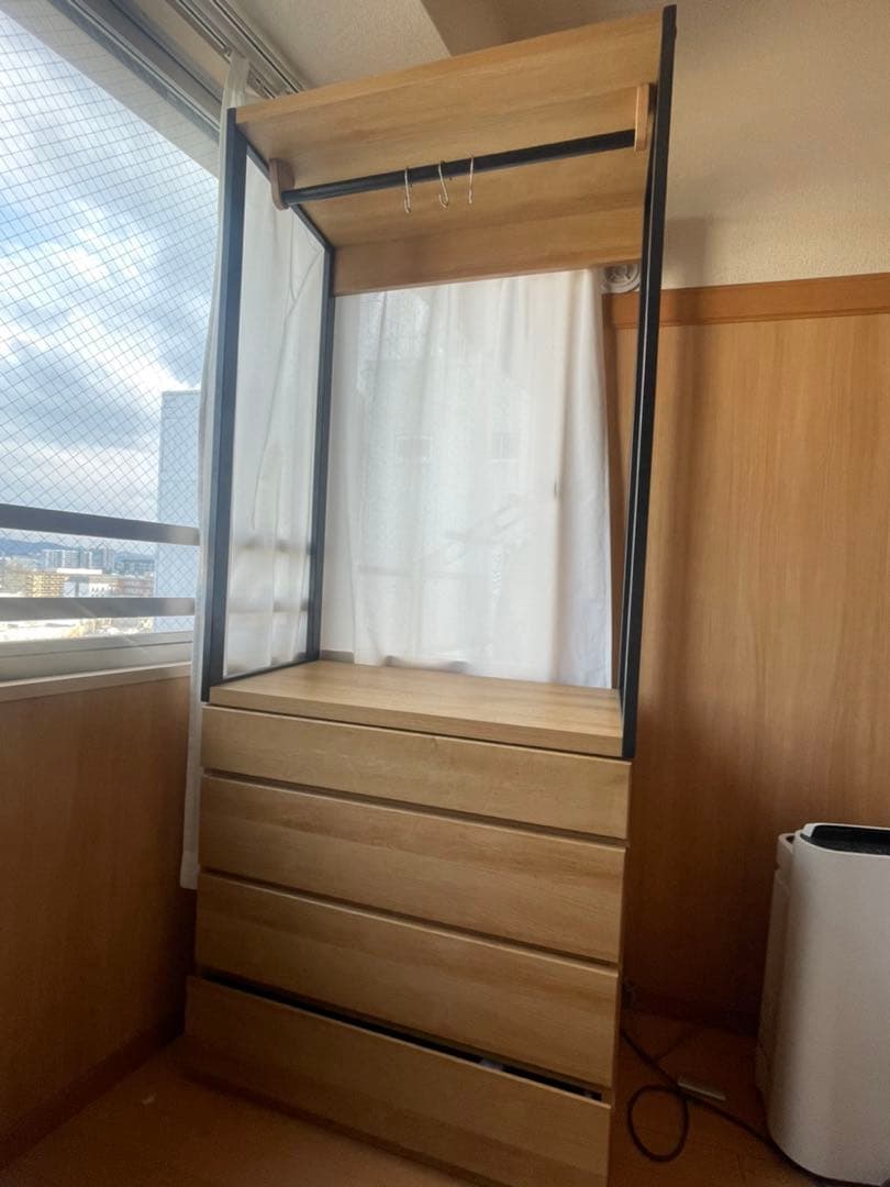 【ニトリ】オープンブレザーチェスト（アテン 80 LBR）収納家具