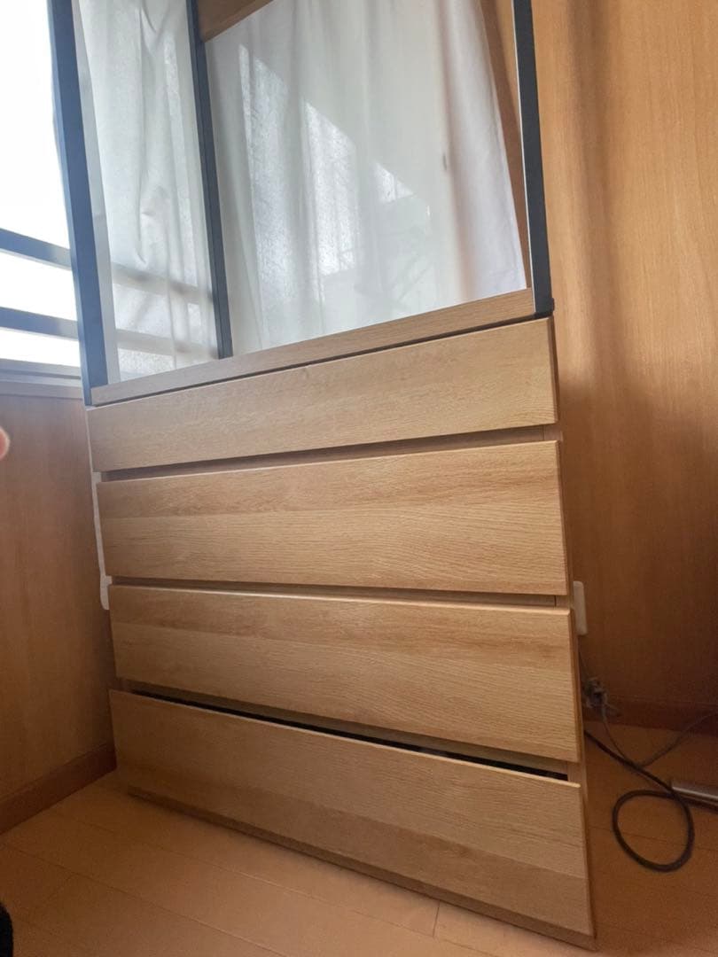 【ニトリ】オープンブレザーチェスト（アテン 80 LBR）収納家具