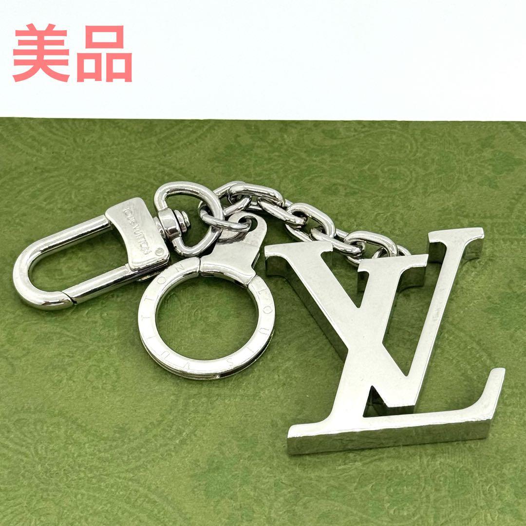 ルイヴィトン ポルト クレ イニシャル LV キーホルダー 077615