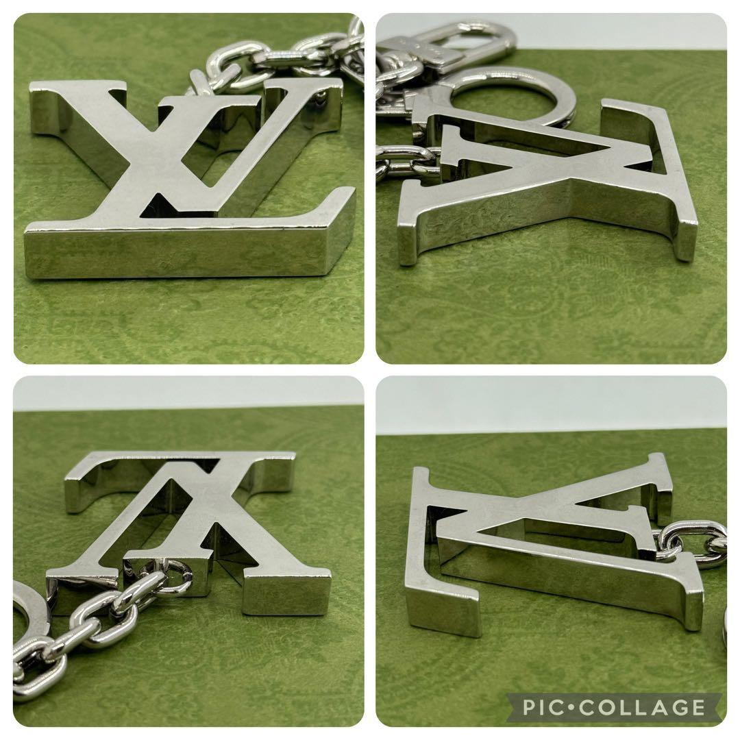 ルイヴィトン ポルト クレ イニシャル LV キーホルダー 077615