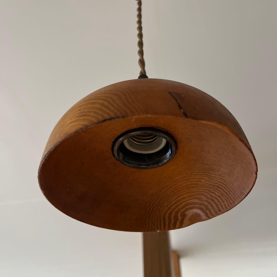 ハンドメイド 天然松ペンダントライトシェード／優しい木目／ナチュラル照明