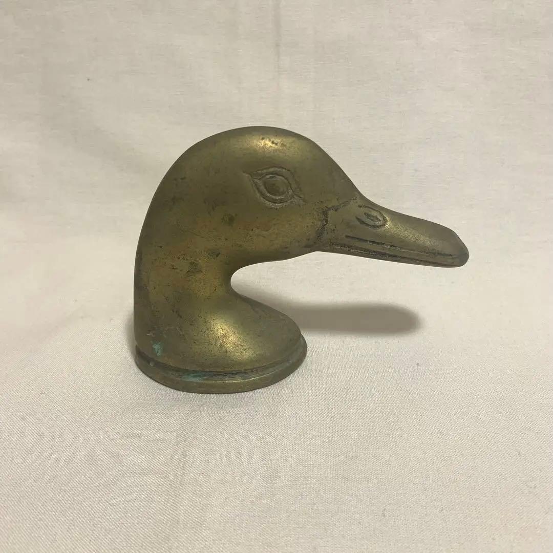 ブラス アヒルの頭 かも？　アンティーク！