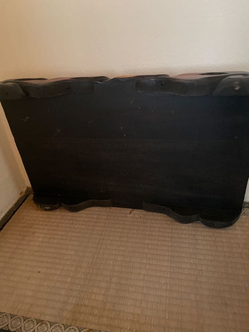 木製クマ彫刻 置物 特大