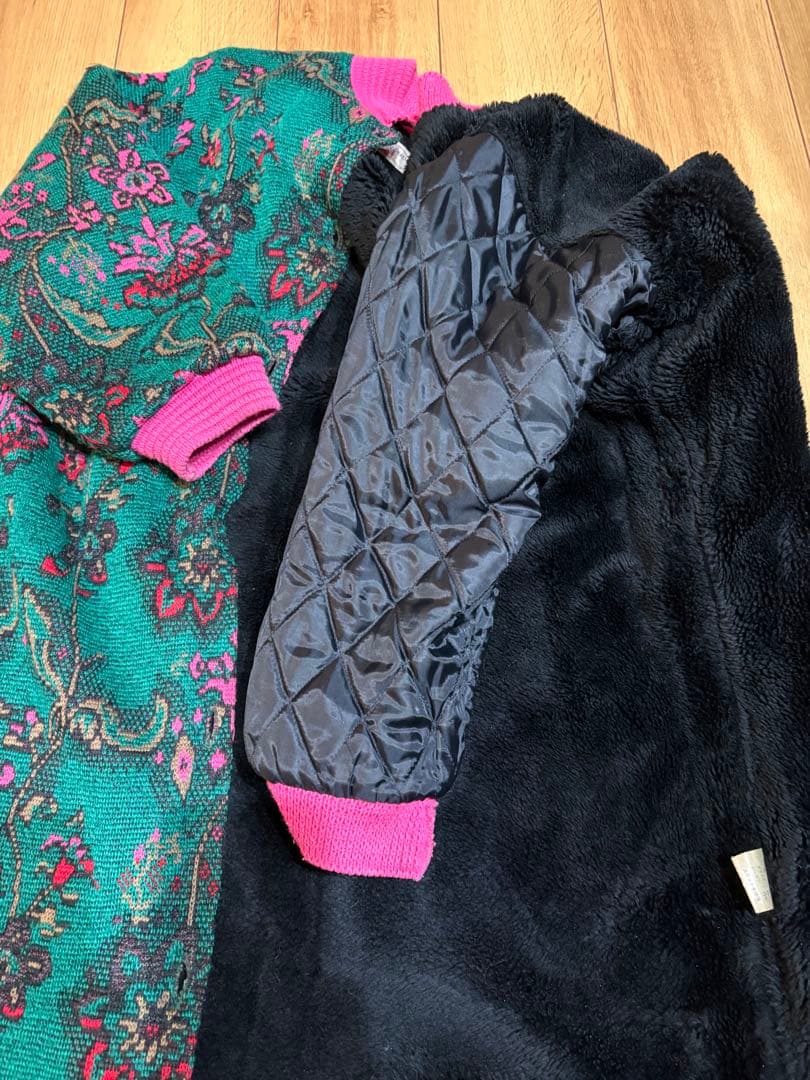 Yves Saint Laurent 花柄ニットカーディガン