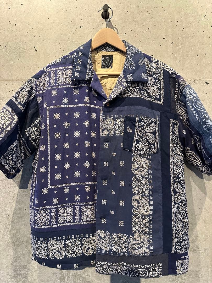 小物 visvimICT WALLIS DOWN shirt s/s(NAVY) 2