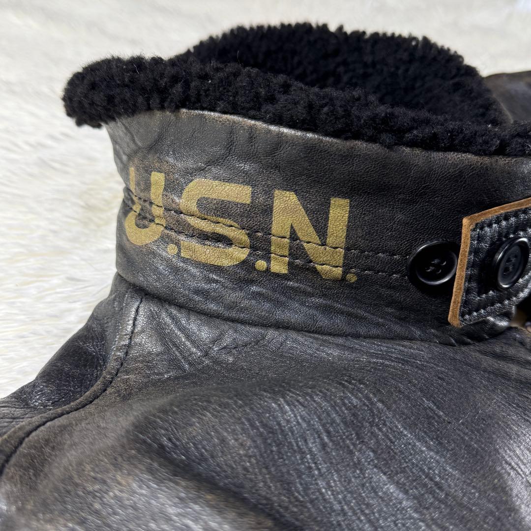 【胸タグ】AVIREX G-1 フライト レザージャケット L TOP GUN