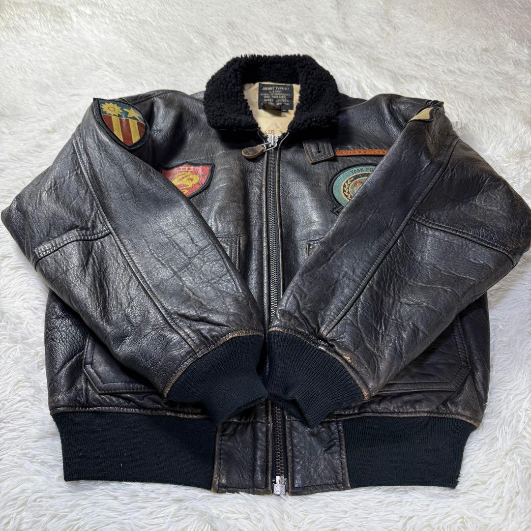 【胸タグ】AVIREX G-1 フライト レザージャケット L TOP GUN