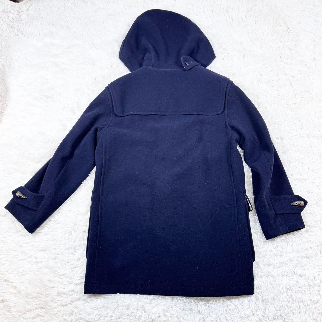 【希少・美品】　バーバリー　ダッフルコート　ネイビー　ノバチェック　牛革トグル
