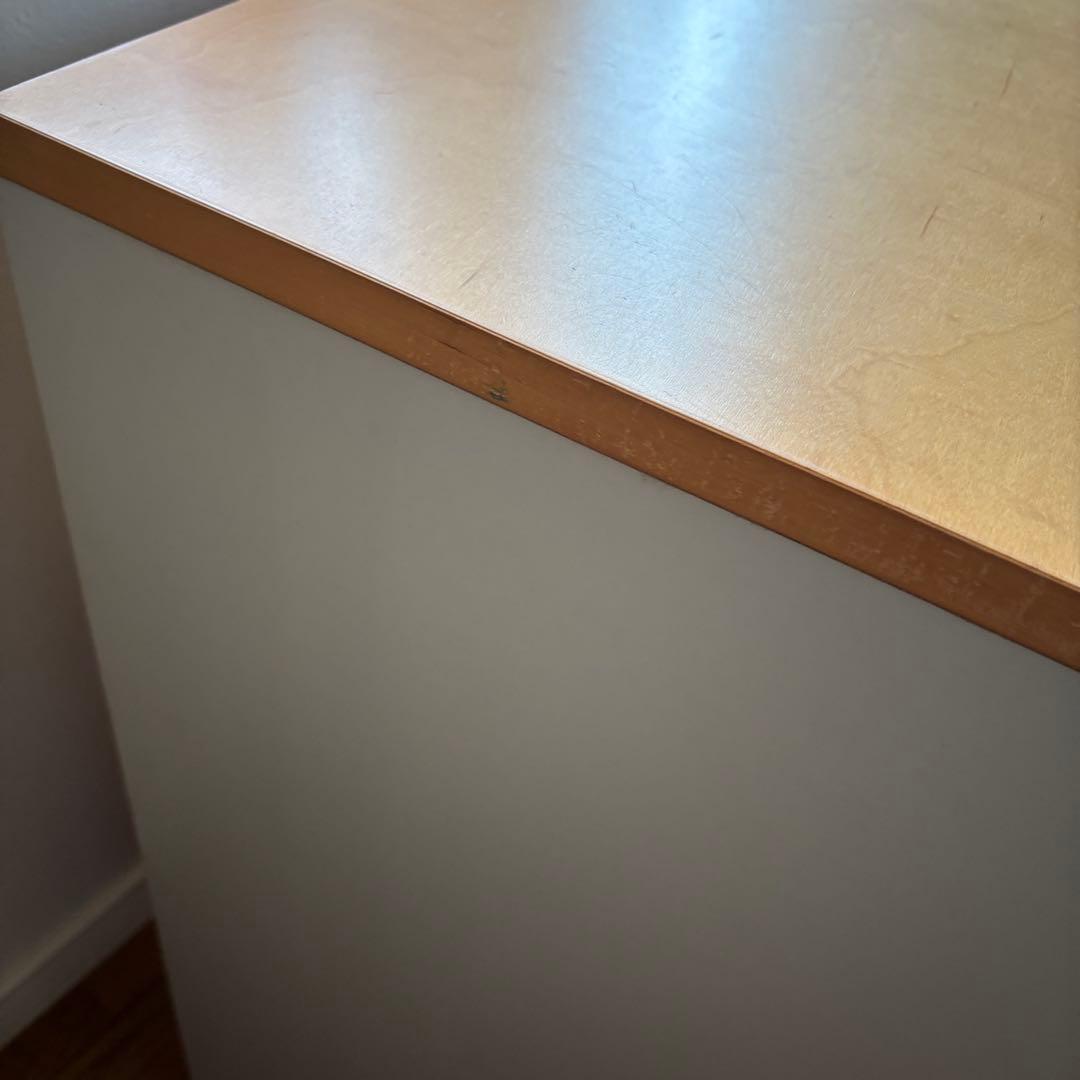 廃盤品　無印良品　メープル突板　4段チェスト　タンス　木製　中古