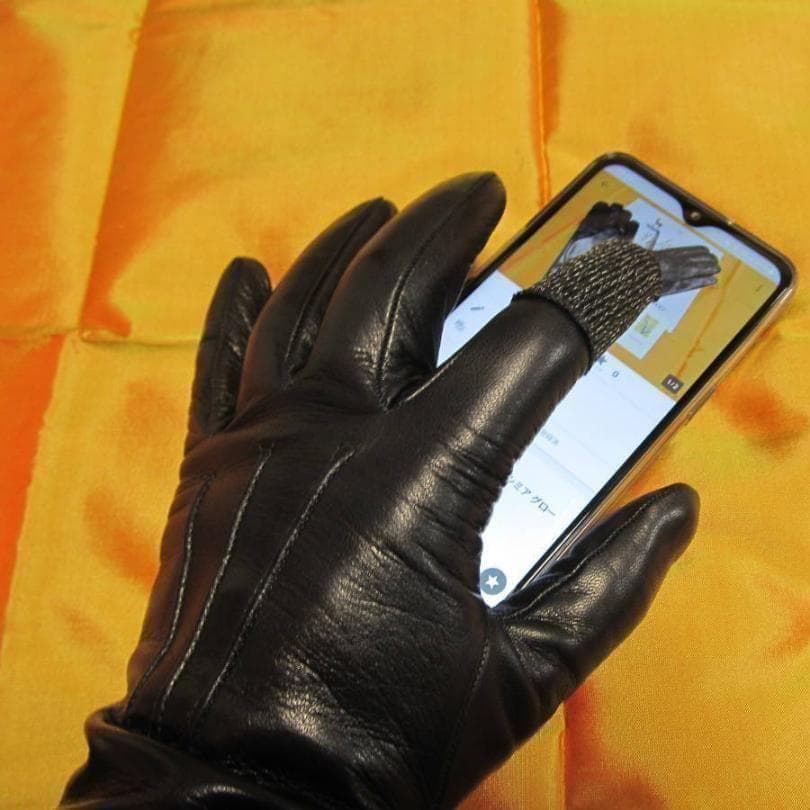 今季 メローラ ナッパ黒 シルクライニング グローブ 革手袋 MEROLA