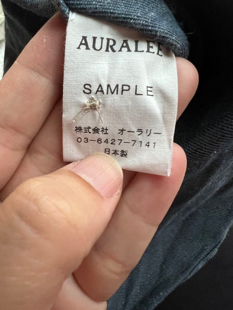 オーラリーの厚手シャツジャケット　サンプル品
