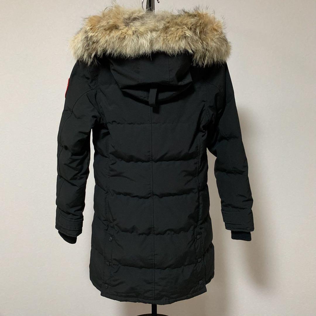 美品　カナダグース✨シェルバーン　ロングダウン　ブラック　黒　XS 4C11