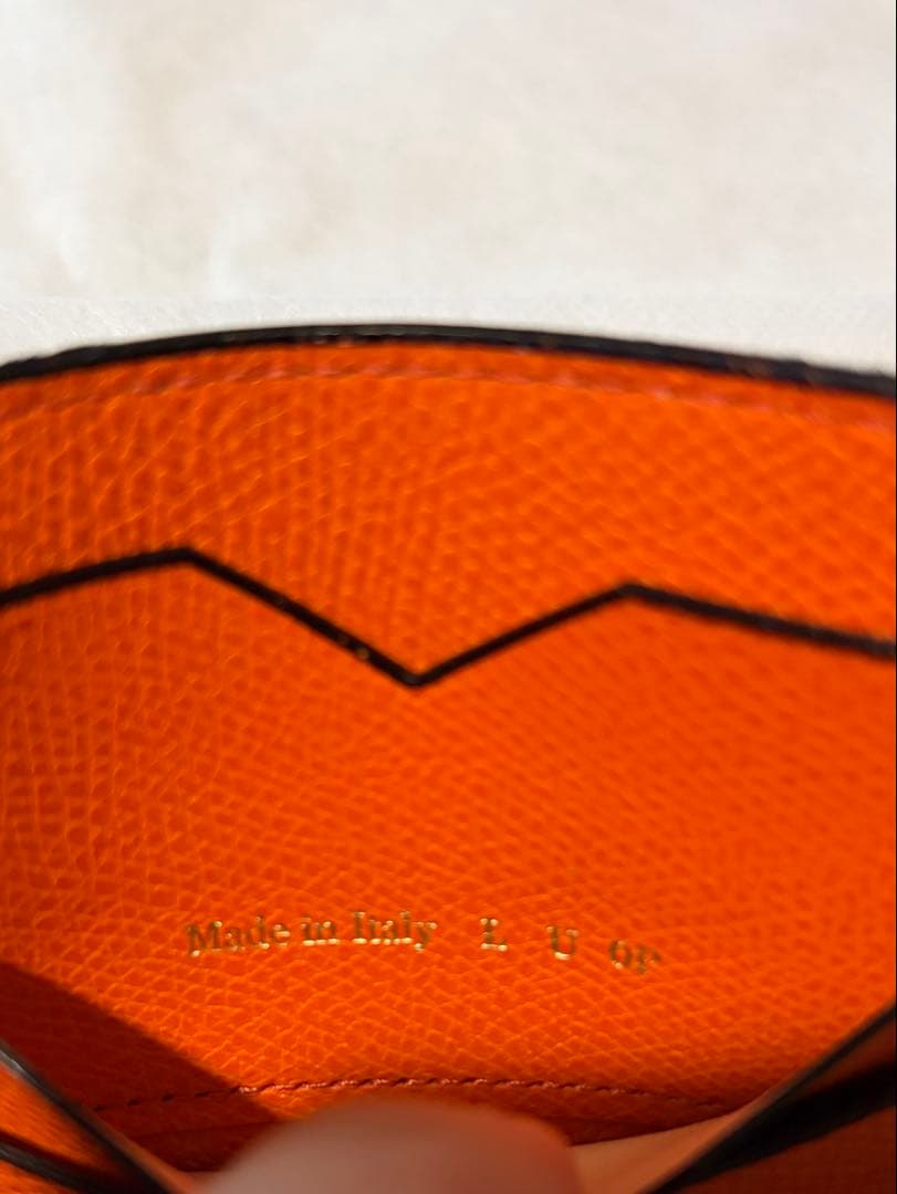 Valextra マネークリップ オレンジ