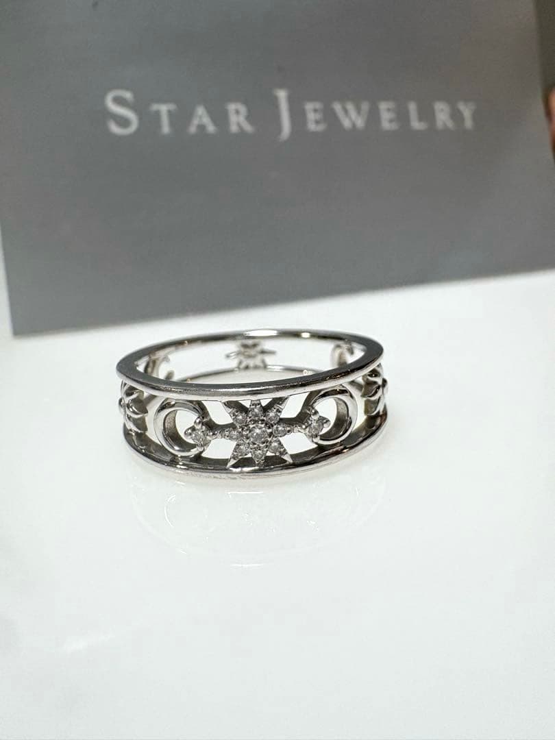 スタージュエリー K18 ダイヤモンド リング 14号