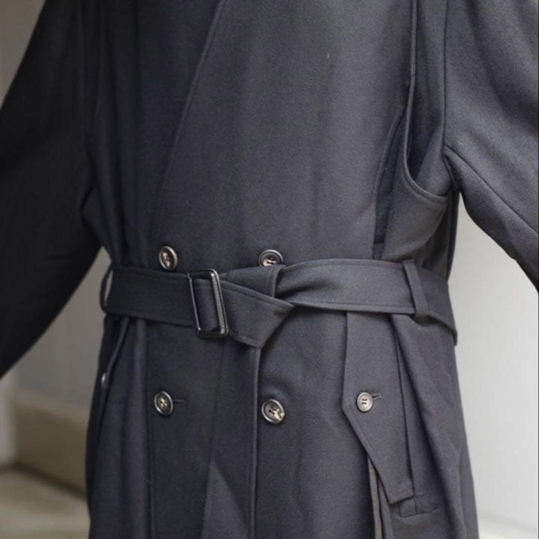 ジャケット・アウター ssstein/OVERSIZED LINEAR NO COLLAR COAT