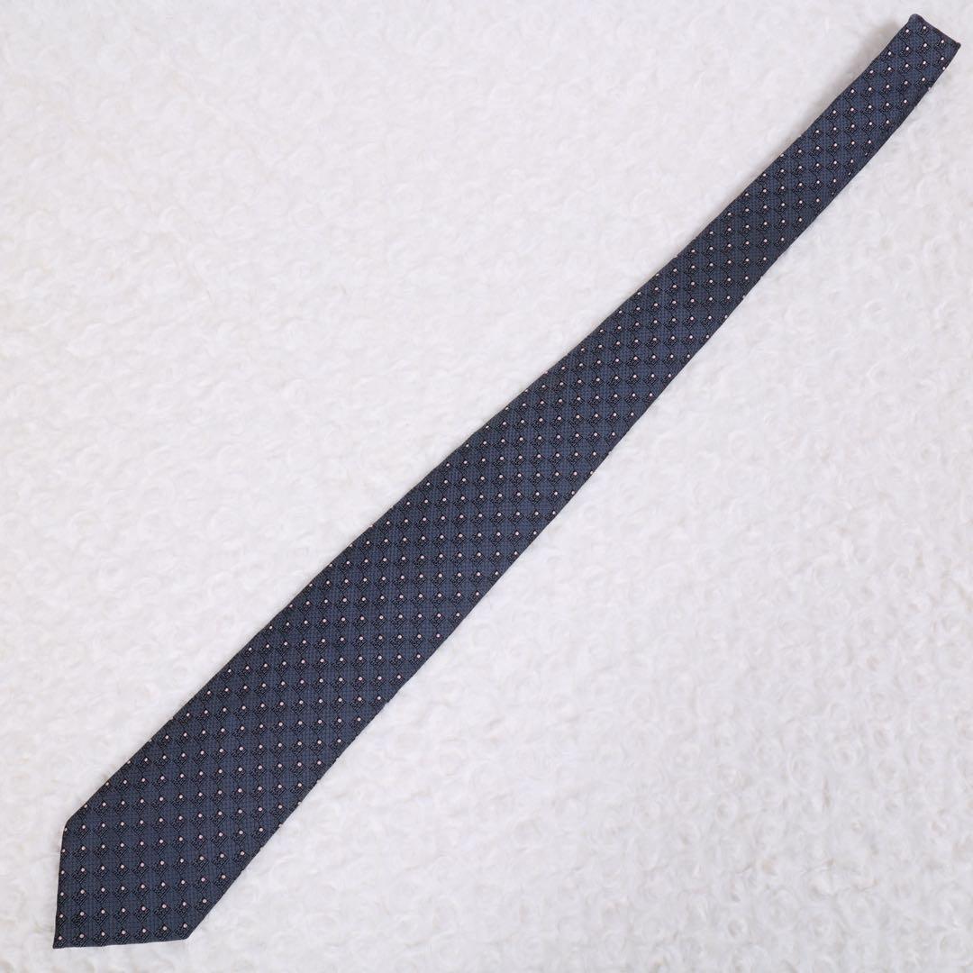 ま*ち様 ✨新品箱袋付✨ルイヴィトン VUITTONネクタイ ダミエドットネイビ