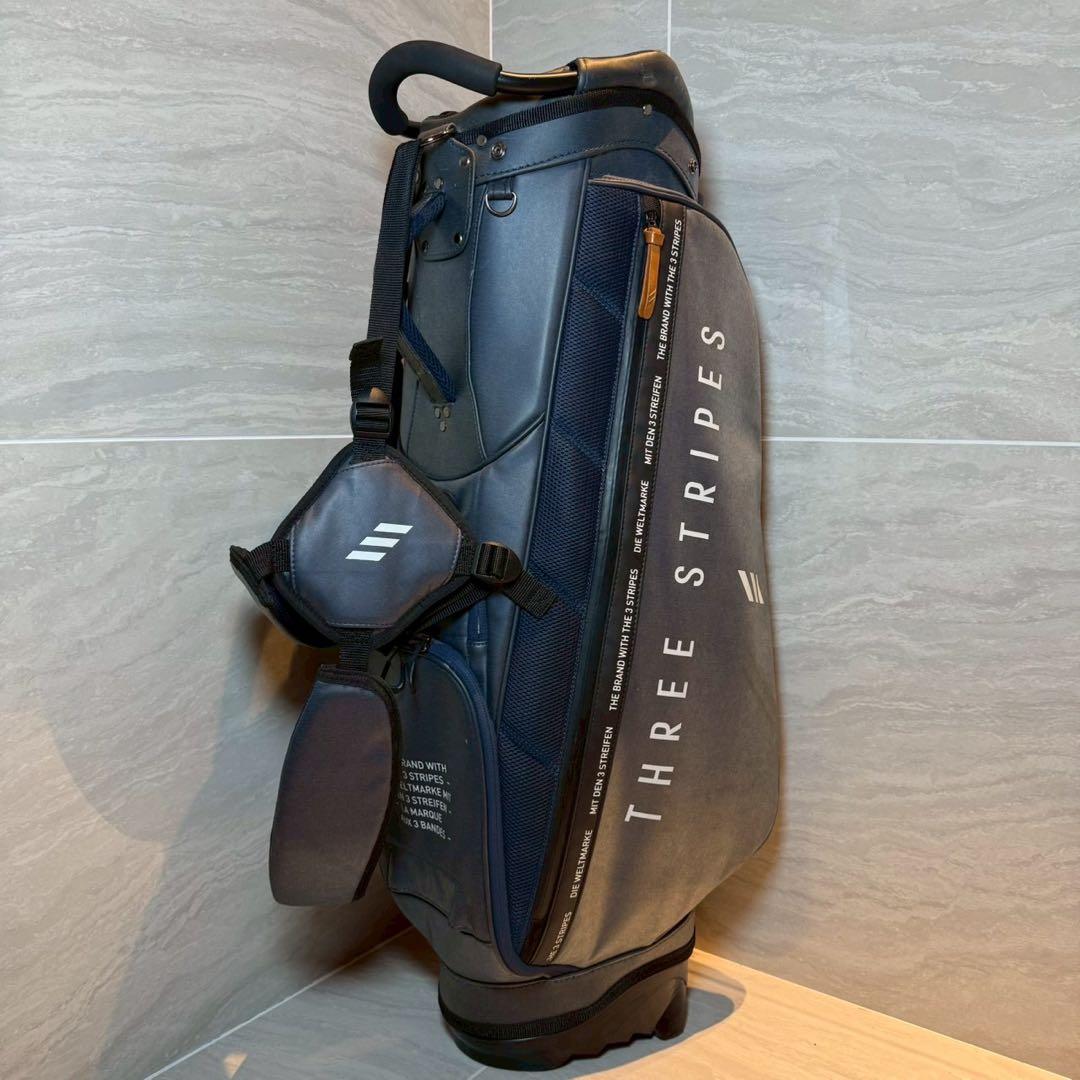 アディダス　スリーストライプ　キャディバッグ