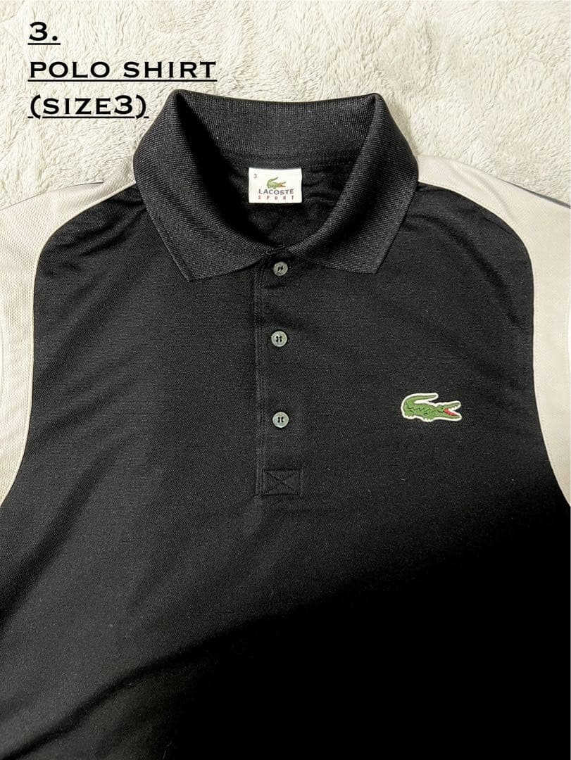 【LACOSTE】 3. POLO SHIRT (size3) RODDICK