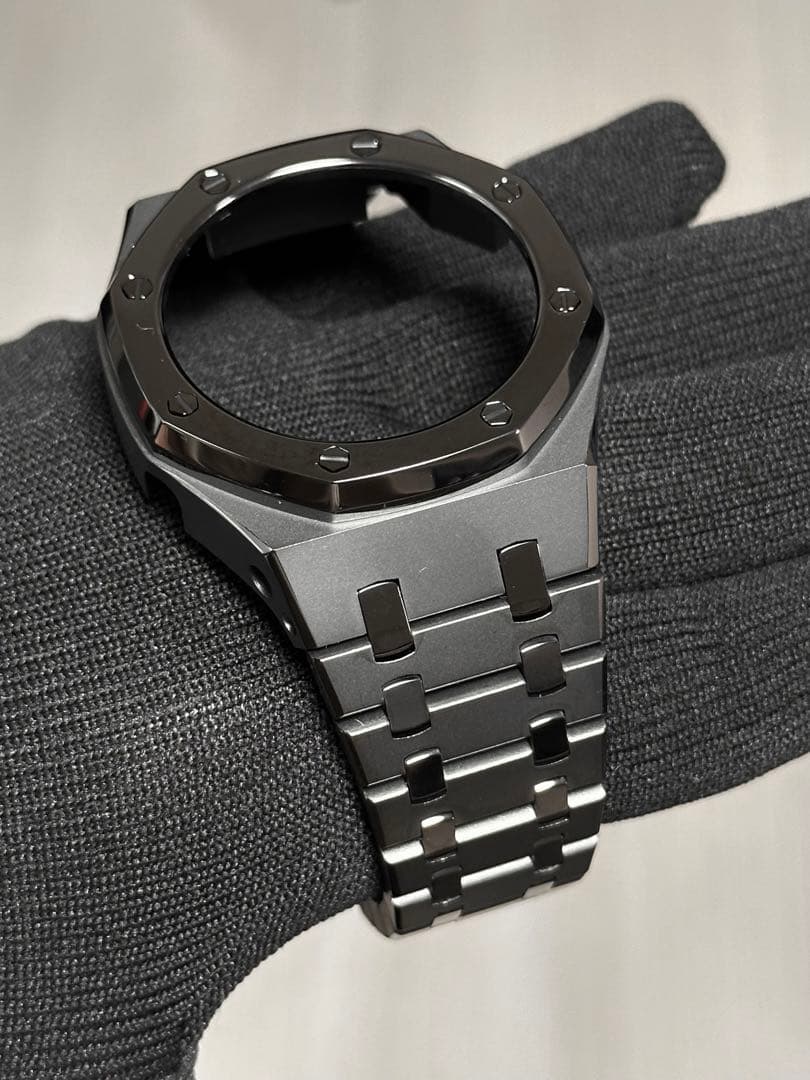 【1点物】G-SHOCK カスタム ベゼル ベルトGA2100 チャコールグレー