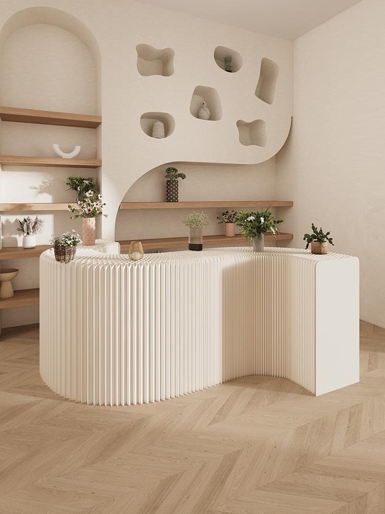 ディスプレイラック 展示台 陳列台 組立不要 折りたたみ長さ2-3ｍ高さ38㎝