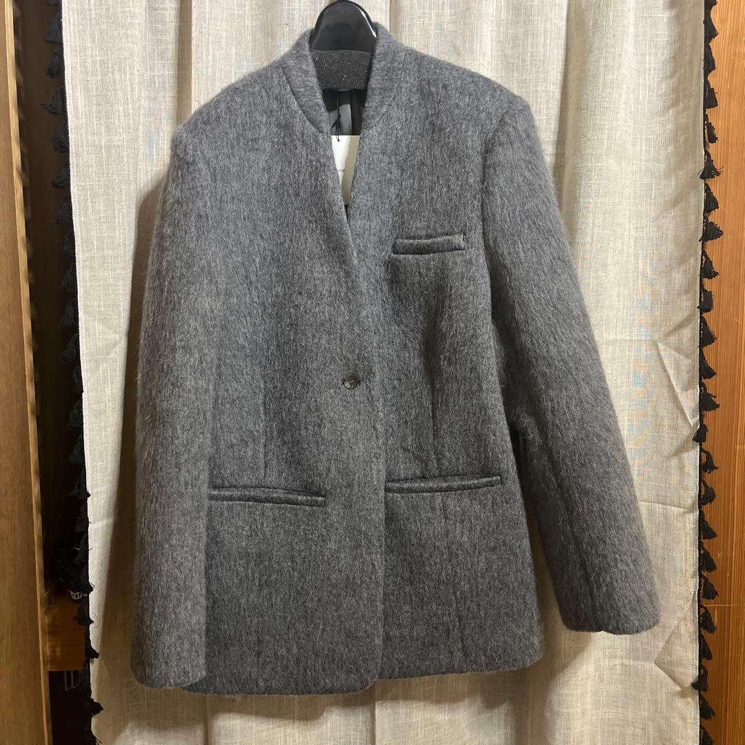 digne.offical シャギージャケット グレー