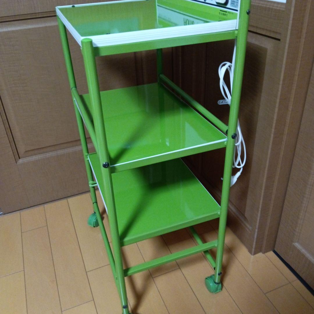 昭和レトロ サントミ  Wagon スチールラック 緑レトロポップ