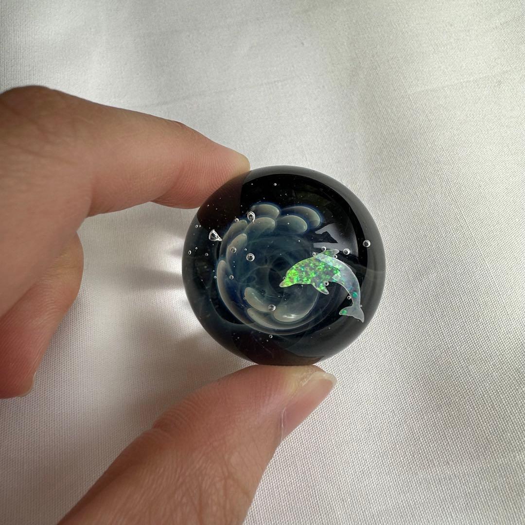 K氏 フリーダムボール イルカ 置物 宙氏