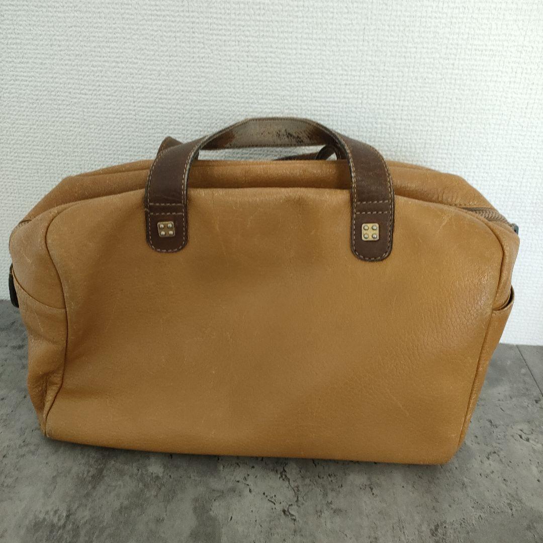 ロエベ　LOEWE　ミニボストン　アナグラム　レザー　ヴィンテージ