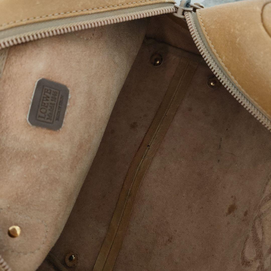 ロエベ　LOEWE　ミニボストン　アナグラム　レザー　ヴィンテージ