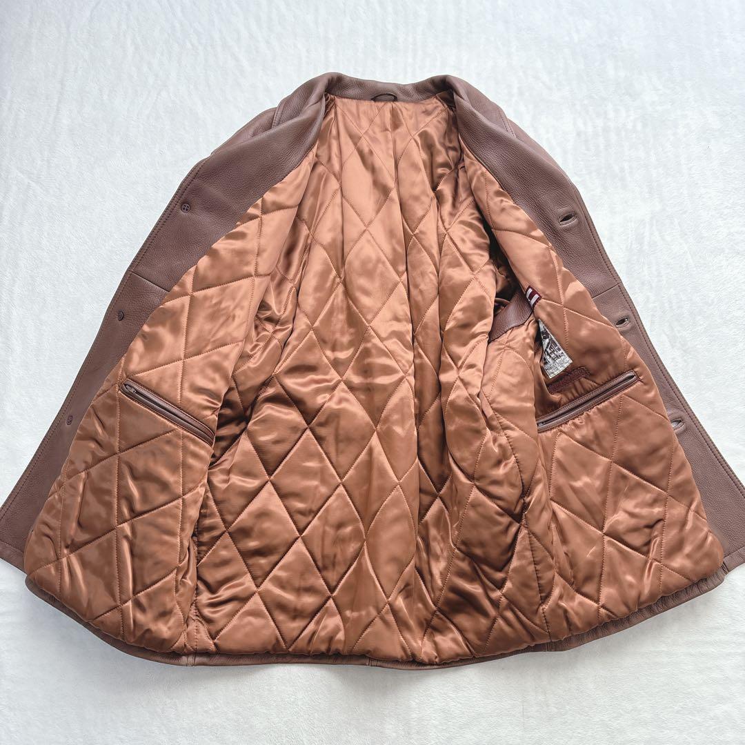 【美品】ダーバン　DURBAN レザーコート　ジャケット　鹿革　ディアスキン