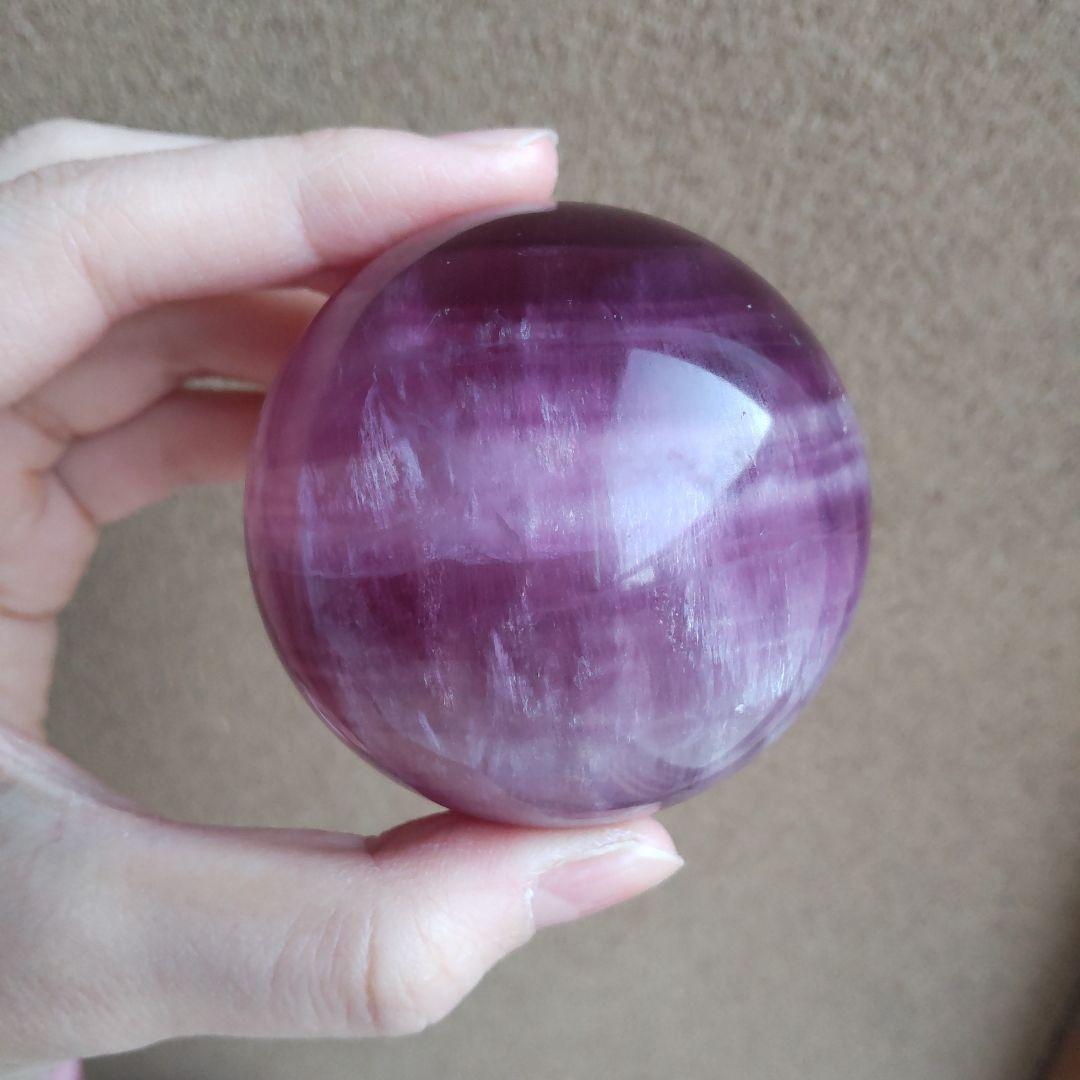 パープルフローライトスフィア