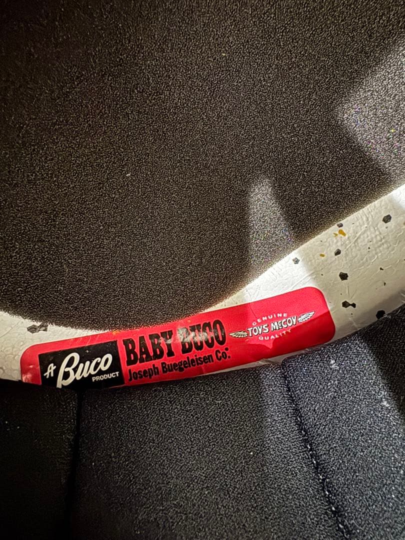 BABY BUCO ブラック ジェットヘルメット、バイザー付き