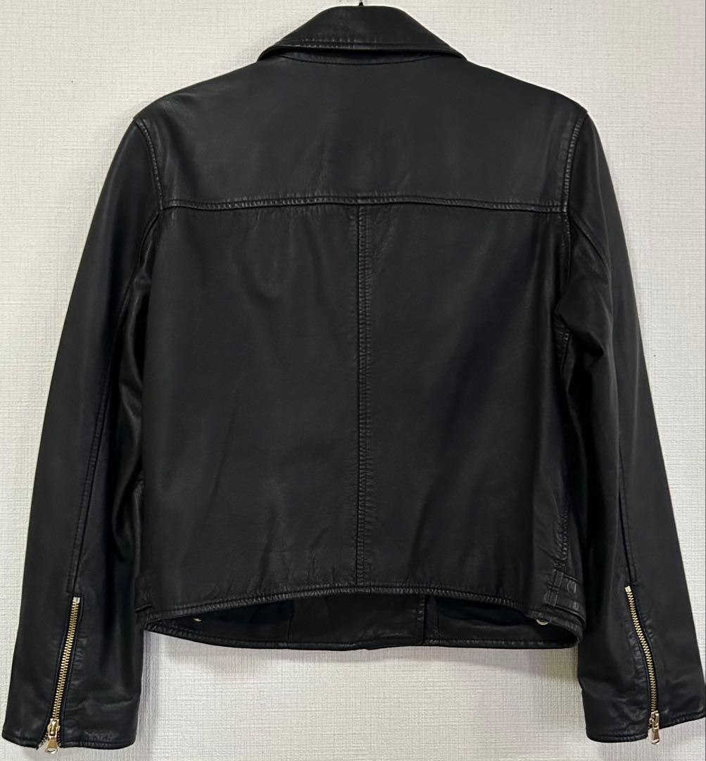 MAX&Co. ブラックラムレザー　ライダースジャケット