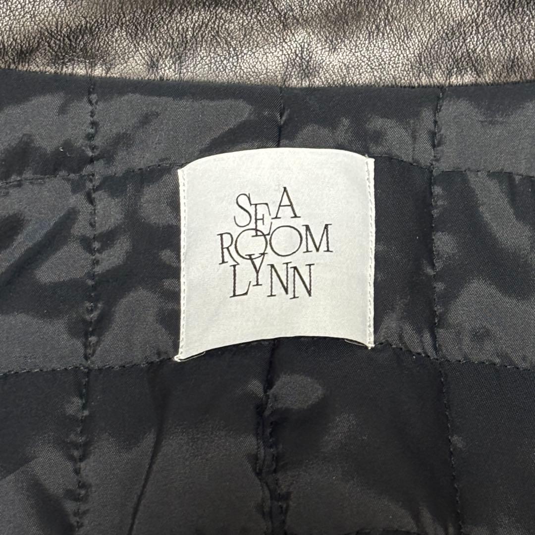 SeaRoomLynn Vintage wash レザーキルティングライダース