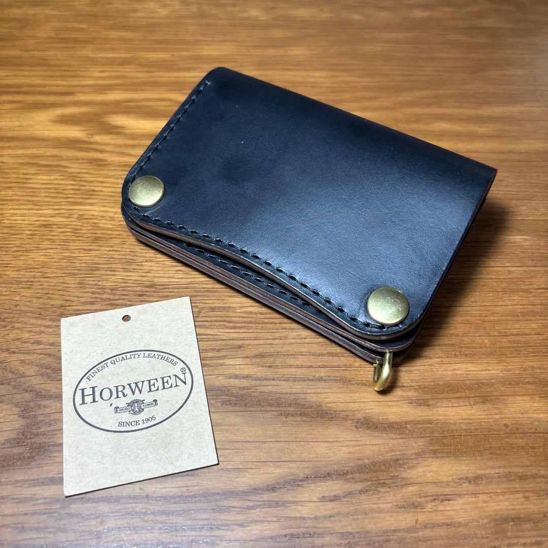 トラッカーウォレット クロムエクセル　二つ折り　ミドルウォレット　茶芯