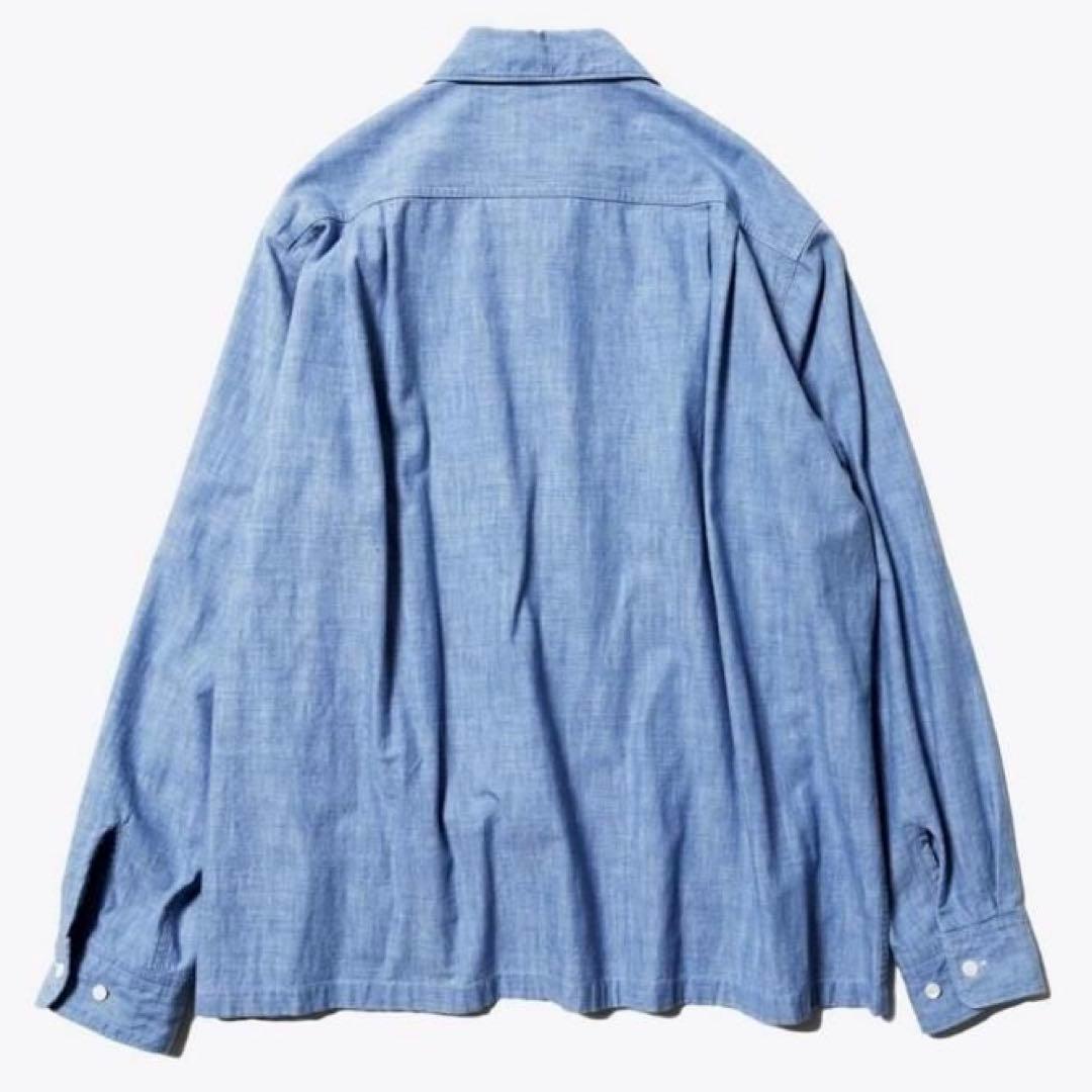 新品 Unlikely OPEN COLLAR WORK CHAMBRAY L