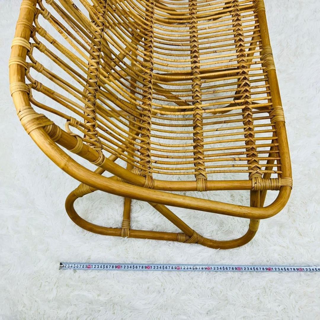 ラタンチェア ベンチ ソファ 天然素材 ナチュラル 椅子 2人掛け アンティーク