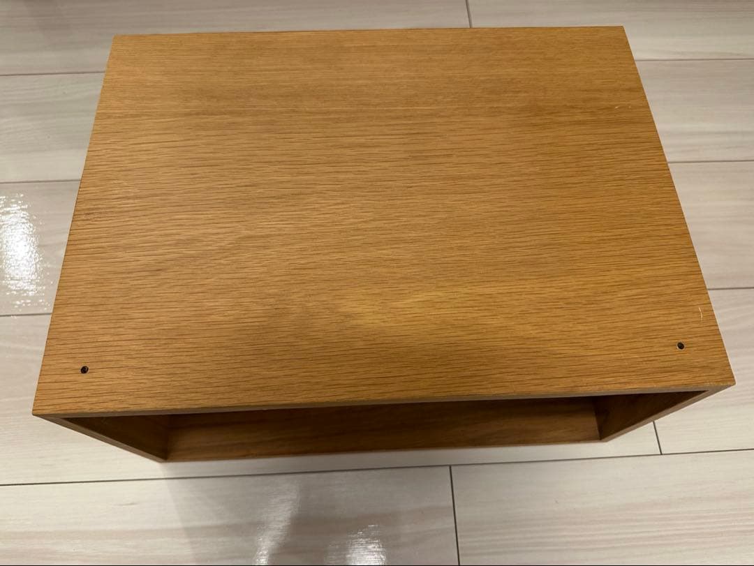 廃盤　無印　スタッキングチェスト ハーフ　オープン　オーク材