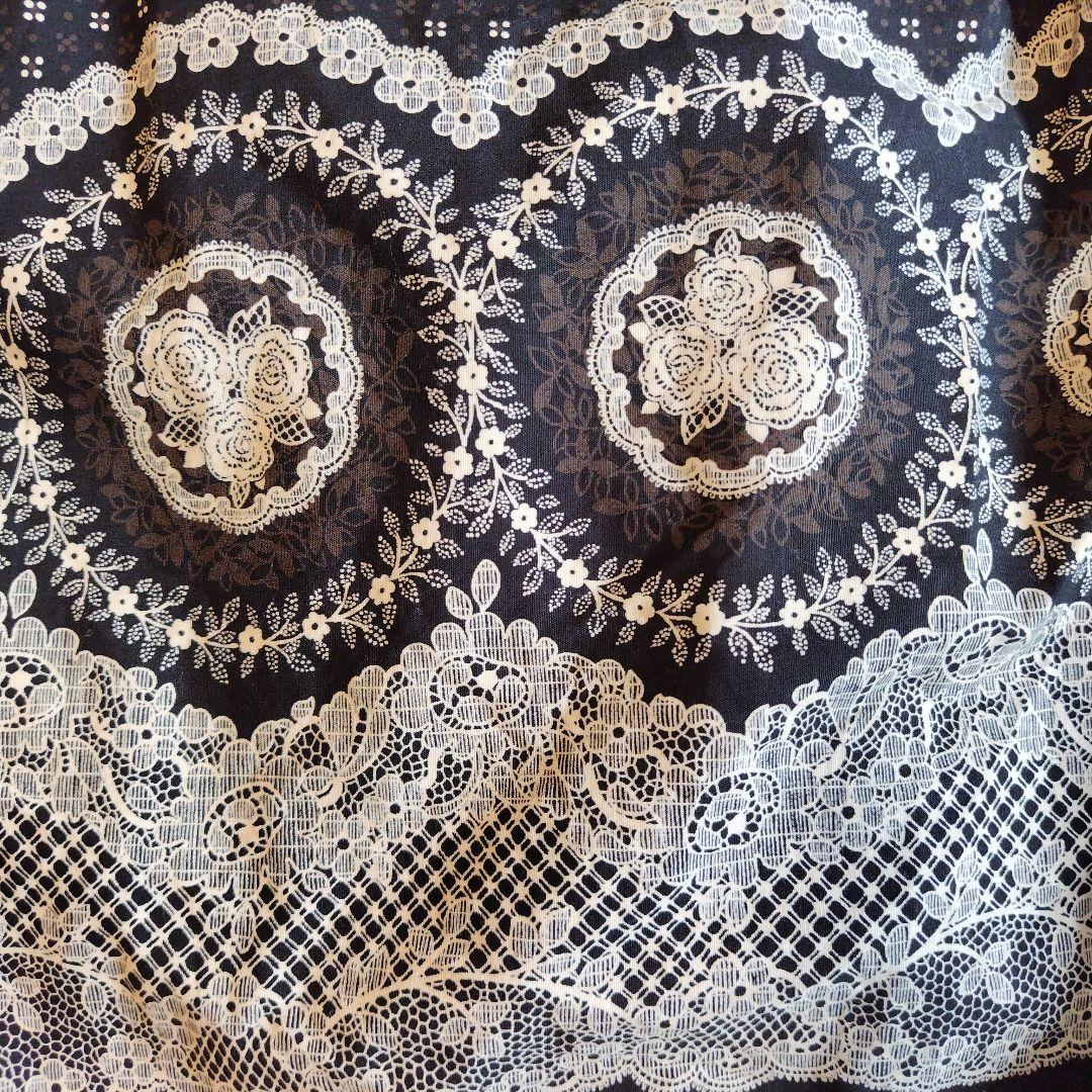 ピンクハウス レース装飾 フリル付きスカート