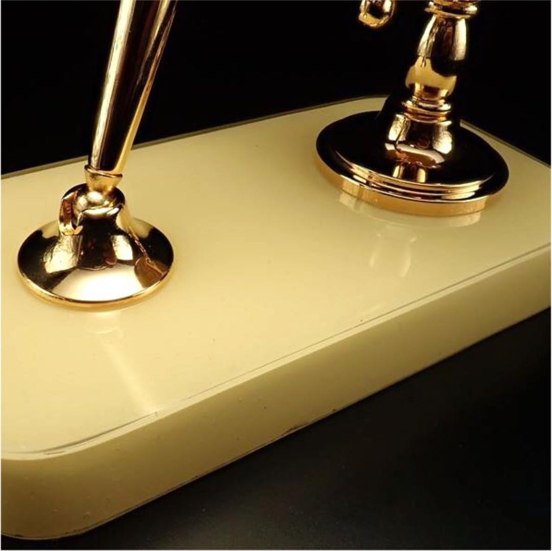 ★特選オンリー１★世界に一つだけ☆【天然石地球儀＆ボールペン YELLOW】❤️