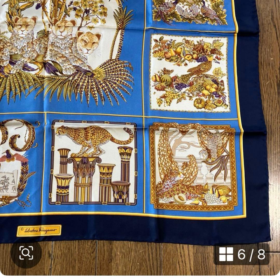 綺麗♡SalvatoreFerragam サルヴァドーレフェラガモ豹柄スカーフ