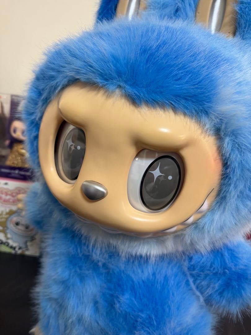 超特大60cmジモモ スカイブルー 羽付きスペシャルオーダー