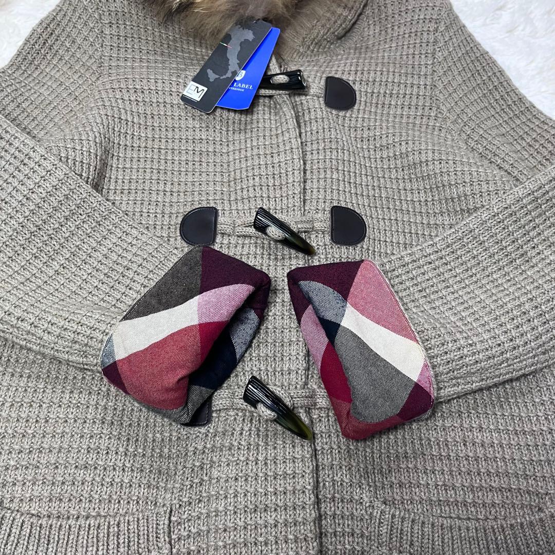 未使用✨ブルーレーベルクレストブリッジ　ダッフルコート　ワッフル　ラクーンファー