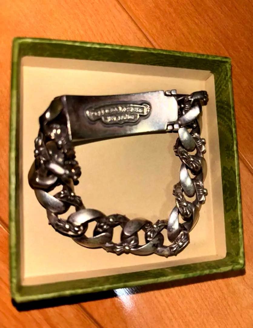 クロムハーツ フローラルクロス IDブレスレット