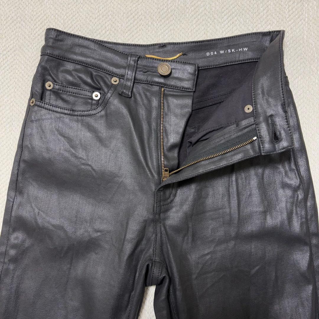 美品 SAINT LAURENT サンローラン ブラック スキニー デニム 25